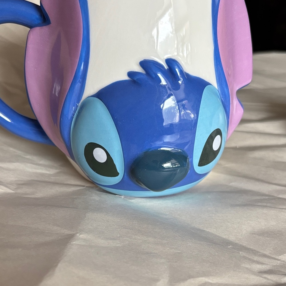 Disney Stitch Mug with Blue and Pink Highlights